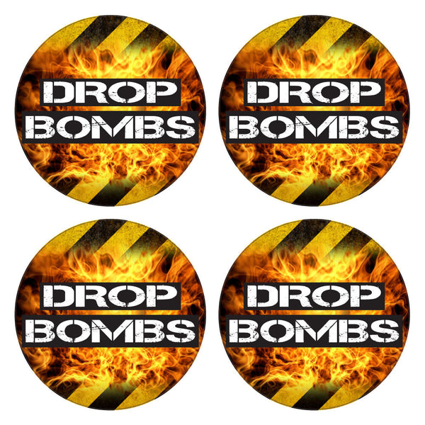 Bomb Droppind Decal Drop Bombs Bat Decal Set - 4 1.5