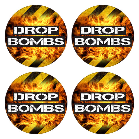 Drop Bombs Bat Decal Set - 4 1.5" Decals included in pack