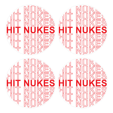 Nukes Only Bat Knob Decal Set