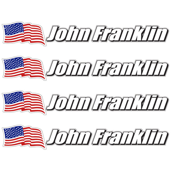 Custom Bike Frame Rider Name Decal Set – JRS Decals