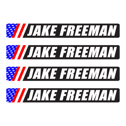 Freeman Style - Custom Bike Frame Rider Name Decal Set