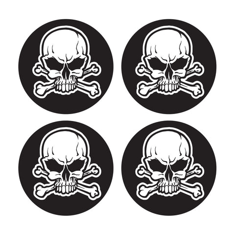 Skull And Crossbones Bat Decal Set